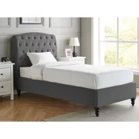 Limelight Rosa Dark Grey Fabric Bed Frame - 3ft Single