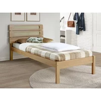 Seconique Santana Rattan and Light Oak Wooden Bedframe - 3ft Single