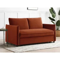 Kyoto Blaire Olive Velvet Sofa Bed - Grey Boucle