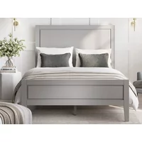 LPD Bay 5ft King Size Cement Grey Wooden Double Bed Frame