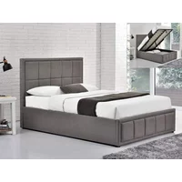 Birlea Hannover Grey Fabric Ottoman Bed Frame - 4ft6 Double