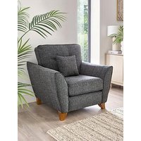 Very Home Halstow Fabric Armchair - Charcoal - Made To Order In The Uk