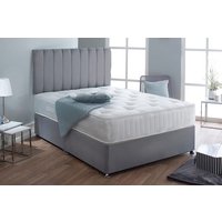 Spring King� Ruby Ortho Extra Firm Mattress + Premium Divan Bed, Cream, 2 Drawer, King Size