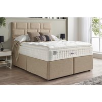 Relyon Natural Luxury Supreme 2150 Pillow Top Mattress + Premium Divan Bed, Cream, 2 Drawer, King Size
