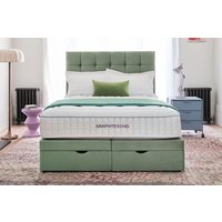 Sleepeezee Graphite Echo 2300 Memory Hybrid Mattress + Premium Divan Bed, Cream, 2 Drawer, Double