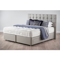 Hypnos Pillow Top Stellar Superior Mattress + Premium Divan Bed, Cream, 2 Drawer, Double