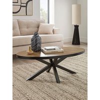 Very Home Oslo Oval Coffee Table - Oak/Black - Fsc&Reg; Certified