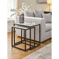 Very Home Oran Nest Of Tables - Black/White - Fsc&Reg; Certified