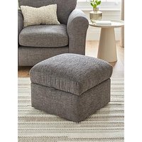 Very Home New Bailey Fabric Storage Footstool - Fsc Certified