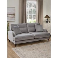 Very Home Victoria 3 Seater Fabric Sofa - Grey - Fsc&Reg; Certified