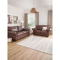 Very Home Vantage Italian Leather 3 Seater + 2 Seater Sofa Set (Buy And Save!) - Fsc&Reg; Certified