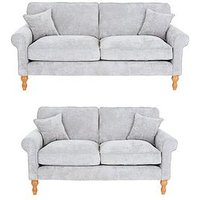 Very Home William 3 Seater + 2 Seater Fabric Sofa Set (Buy & Save!) - Made In The Uk