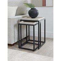 Very Home Harlem Square Nest Of 2 Tables - Grey Oak - Fsc&Reg; Certified