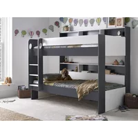 Bedmaster Oliver Grey and White Bunk Bed Frame - 3ft Single