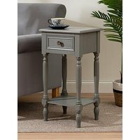 Scottish Everlastings Kayla Side Table With Drawer - Grey