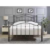 Limelight Callisto Black Chrome Metal Bed Frame - 5ft King Size