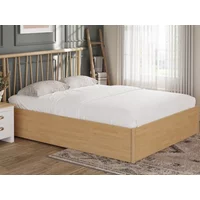 GFW Fusum Oak Spindle Ottoman Bed Frame - 5ft King Size
