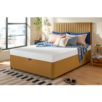 Silentnight Comfort Gel Memory Foam Mattress + Premium Divan Bed, Cream, 2 Drawer, Double