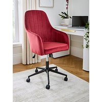 Very Home Molby Fabric Office Chair - Burgundy/Black - Fsc&Reg; Certified