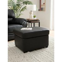 Very Home Wilmslow Leather Footstool With Storage